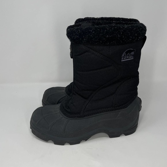 Sorel Black Winter Snow Boots Womens Size 8 - Picture 2 of 7